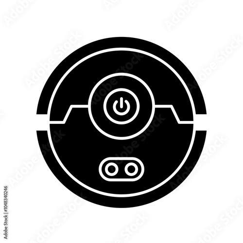 Roomba vacuum cleaner robot icon