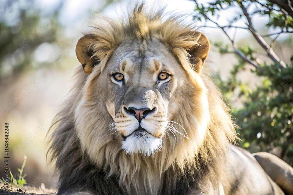 Fototapeta premium Wild Lion in Nature