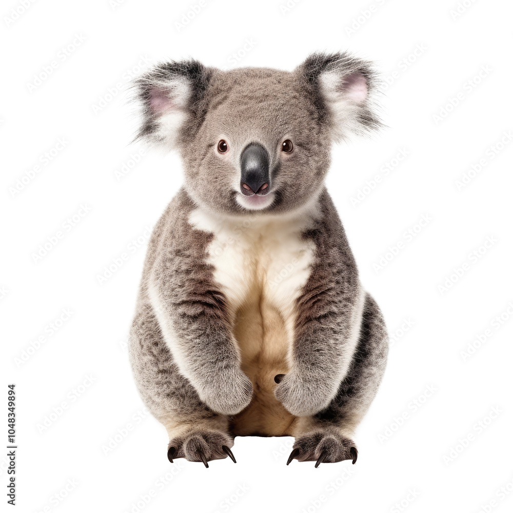 Fototapeta premium cute koala isolated on white.