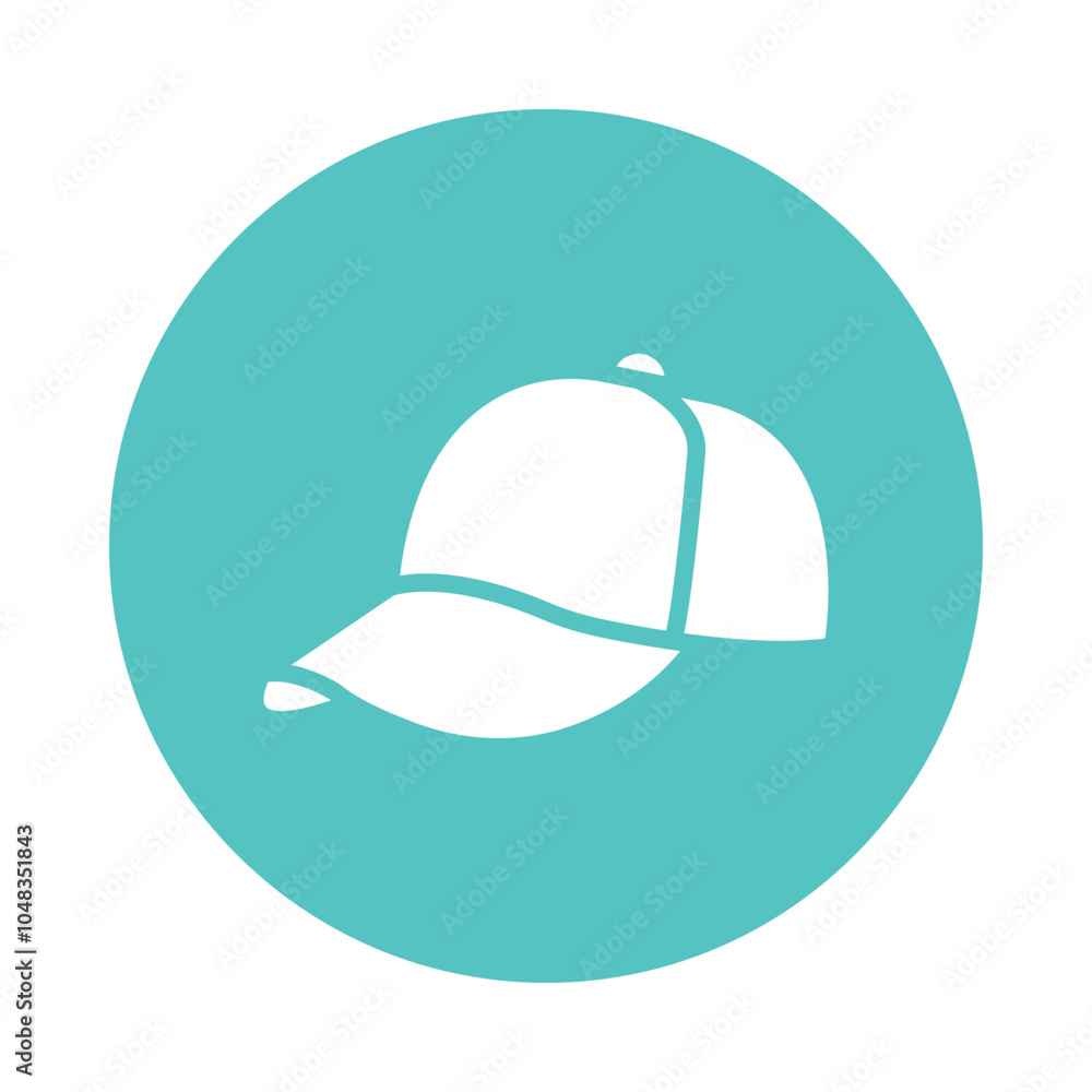 Cap vector Gylph Circle Design icon. Volunteering Symbol on White background EPS 10 File Cap vector Gylph Circle Design icon. Volunteering Symbol on White background EPS 10 File