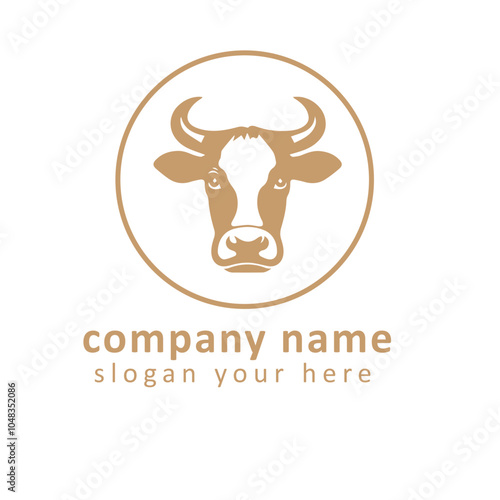 A simple cow logo, symbolizing purity and freshness.