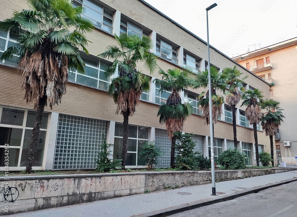 Benevento - Facciata della Scuola Media Federico Torre in Via Nicola Sala