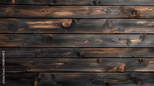 Dark brown wooden plank texture background