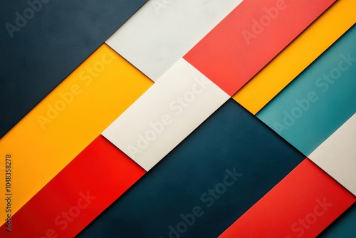 modern geometric design, geometric shapes and bold colors in an abstract mockup background create a contemporary feel