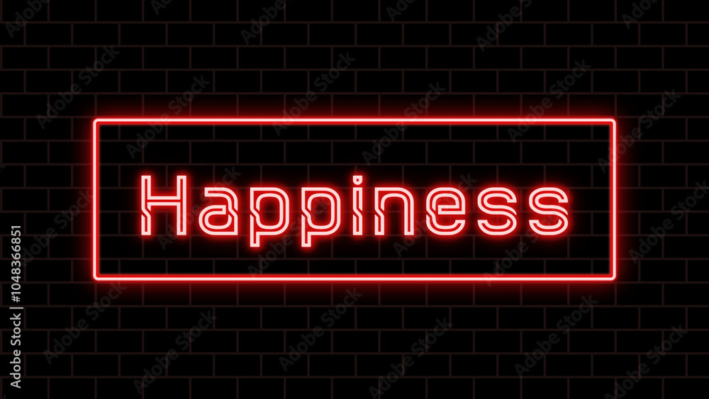 Happiness のネオン文字 Happiness のネオン文字