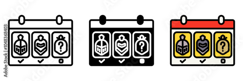 Daily Quest Icon, Short in-game missions available daily, rewarding players with bonuses or experience points for consistent engagement and task completion.