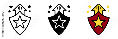 Experience Points Icon, Points earned through completing actions or missions, used to level up characters or unlock new abilities and rewards.