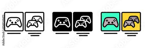 Game Mode Icon, The different styles of gameplay available, such as solo, co-op, campaign, or competitive modes, catering to various player preferences.