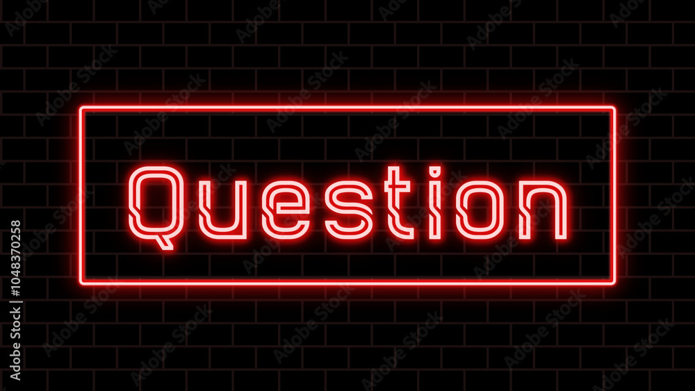 Question のネオン文字 Question のネオン文字