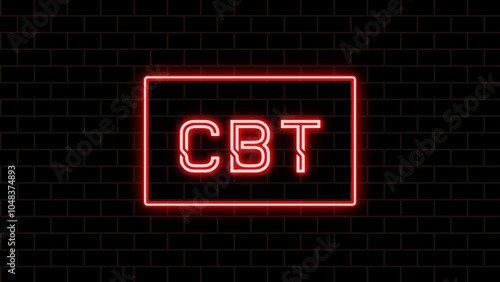 CBT のネオン文字