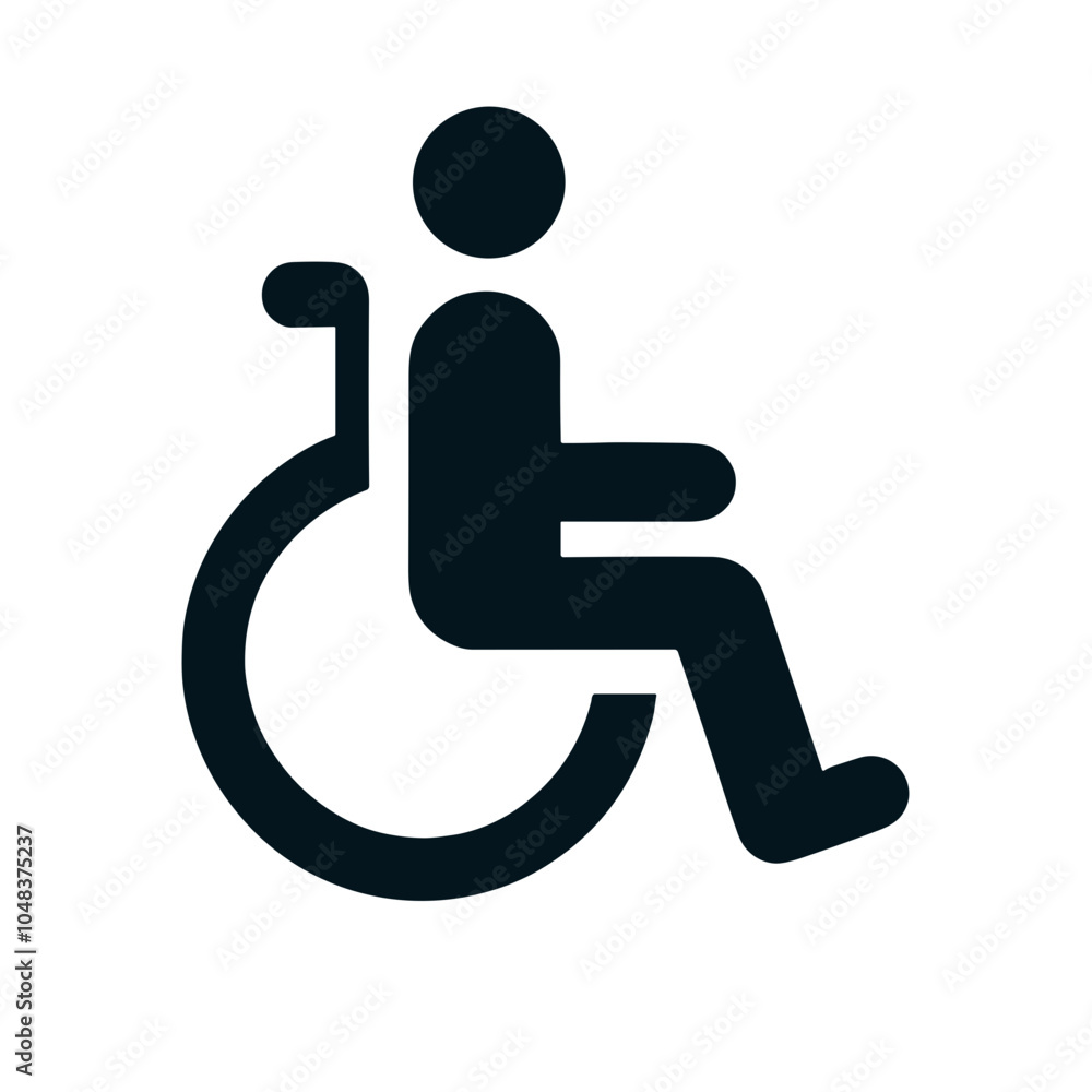 Accessibility icon representing a person in a wheelchair Accessibility icon representing a person in a wheelchair