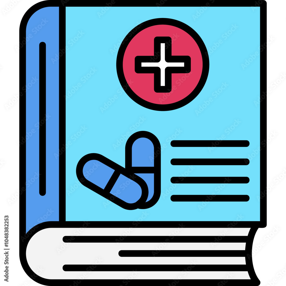 Obraz premium Medicine Book Icon