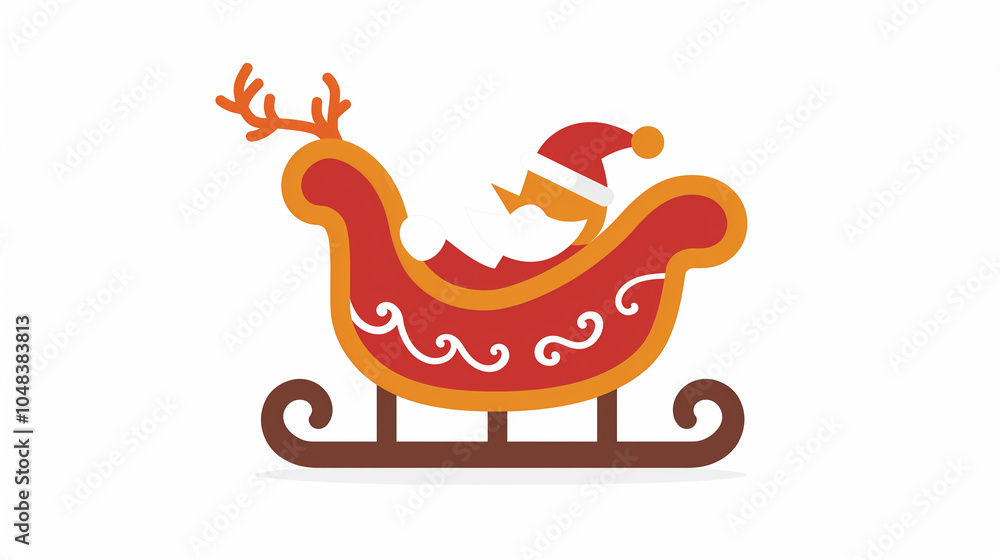 Santa Claus Sleigh Ride Festive Holiday Cheer Santa Claus Sleigh Ride Festive Holiday Cheer