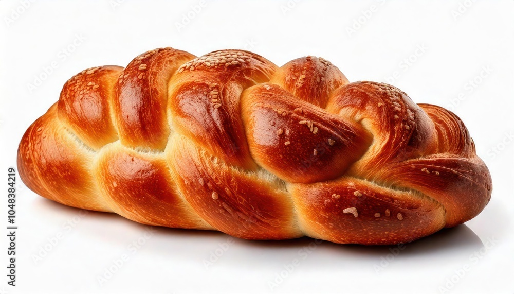 Fototapeta premium fresh baked goods on white background bread braid. Isolation on a white background.