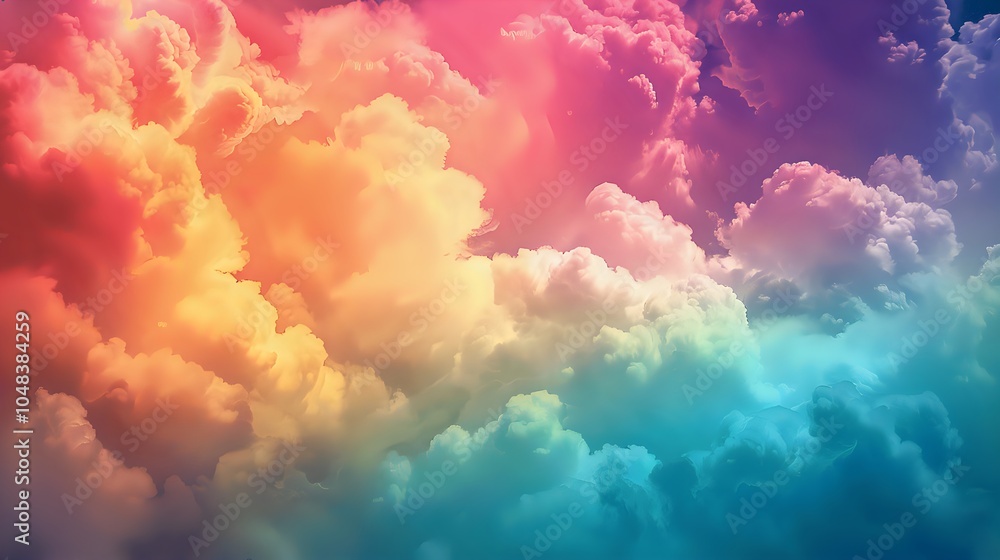 Vibrant Colorful Cloudy Sky Background Vibrant Colorful Cloudy Sky Background