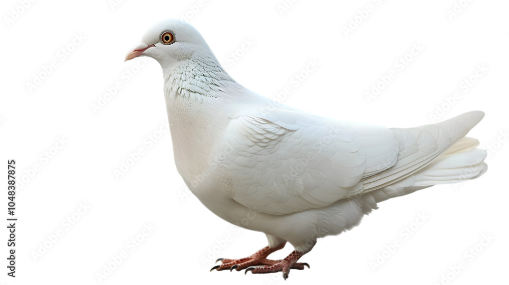 Naklejka premium white pigeon png