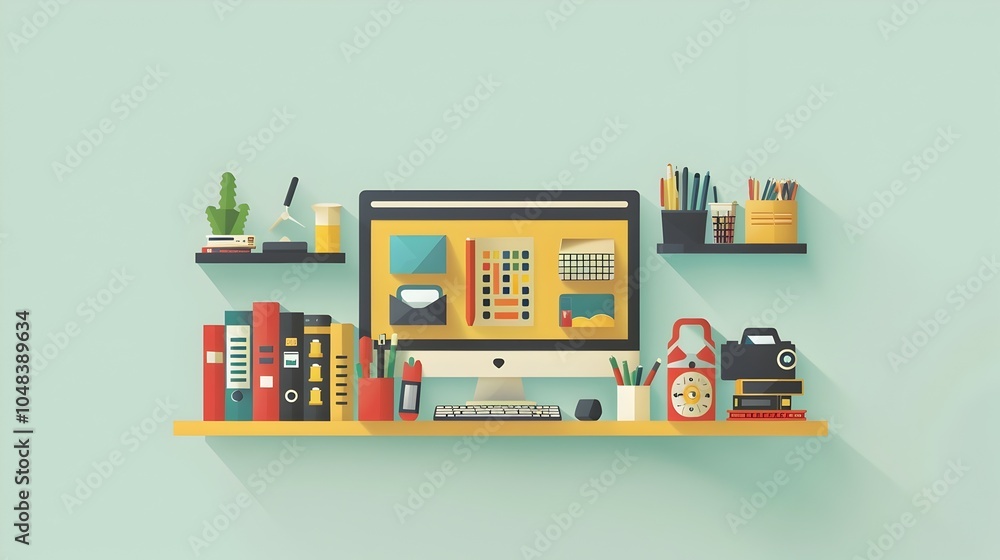 Personal Finance Management Tools with Flat Design Personal Finance Management Tools with Flat Design