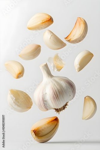 Floating Roasted Garlic Cloves