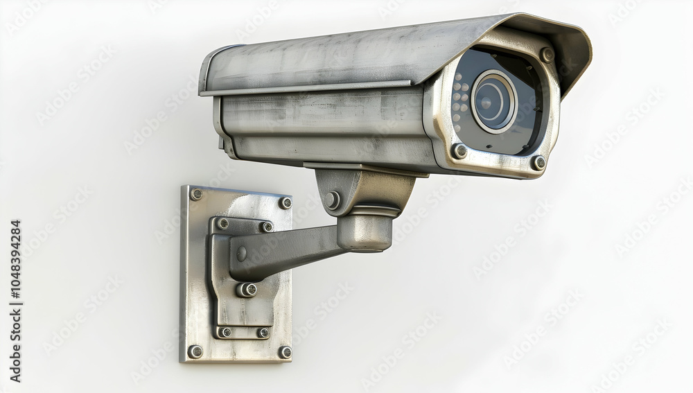 CCTV camera isolated on a white background CCTV camera isolated on a white background