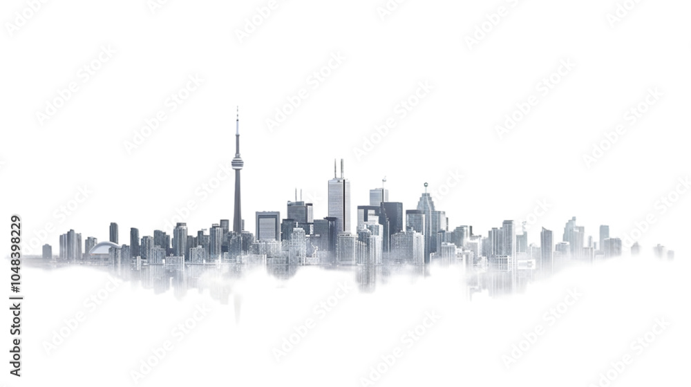 Naklejka premium toronto skyline png