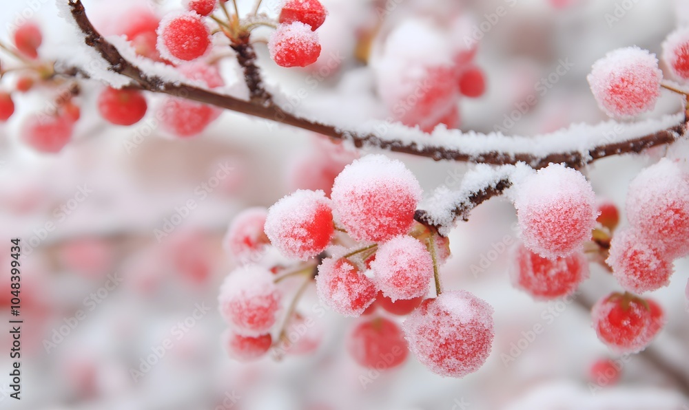 winter plum blossoms covered with snow, Generative AI winter plum blossoms covered with snow, Generative AI