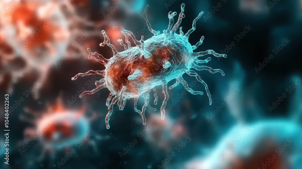 A detailed snapshot of a bacterium in vibrant blue highlights, illustrating the complexity of microscopic life and the intricacies of nature’s smaller workings. A detailed snapshot of a bacterium in vibrant blue highlights, illustrating the complexity of microscopic life and the intricacies of nature’s smaller workings.