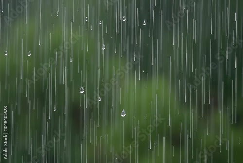 Falling Rain Raindrops falling captured with a slow shutter spee photo