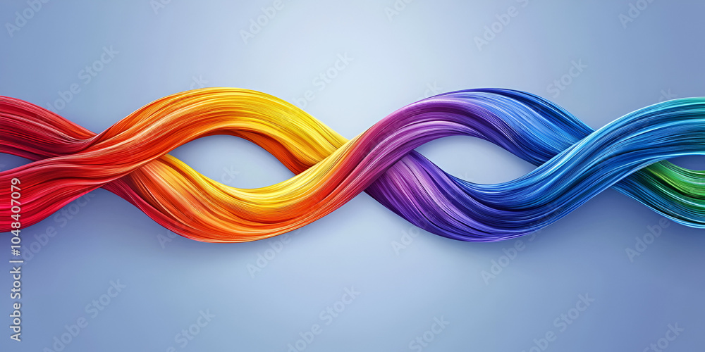 Vibrant Abstract Waves in Rainbow Colors Vibrant Abstract Waves in Rainbow Colors