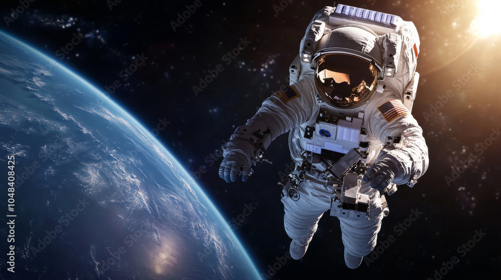Astronaut in space Astronaut in space