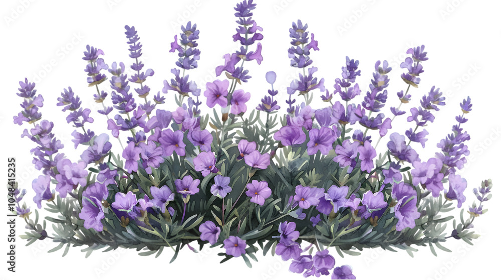 Naklejka premium lavender drawing png