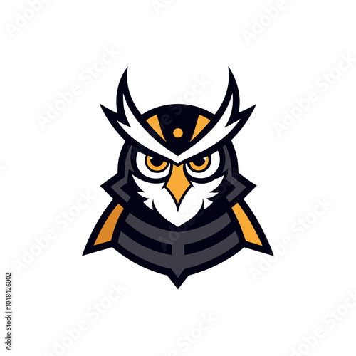 owl in a hat mascot logo 