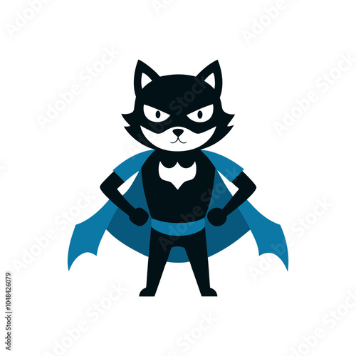 Mascot cat logo with hair