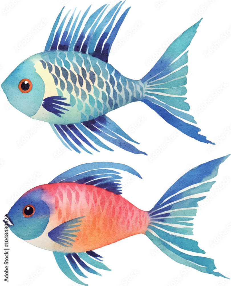 Fototapeta premium fish isolated on white
