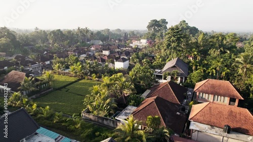 aerial view of nature in indonesia