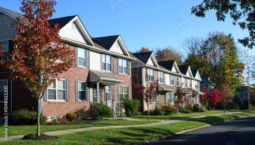 Apartment building exemplifies typical suburban residential growth.