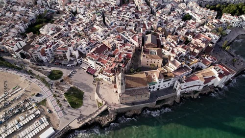 coastal beach town in europe