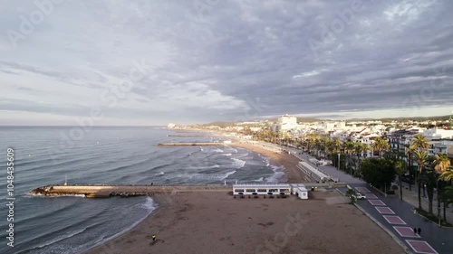 coastal beach town in europe