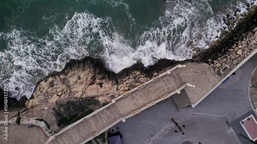 coastal beach town in europe