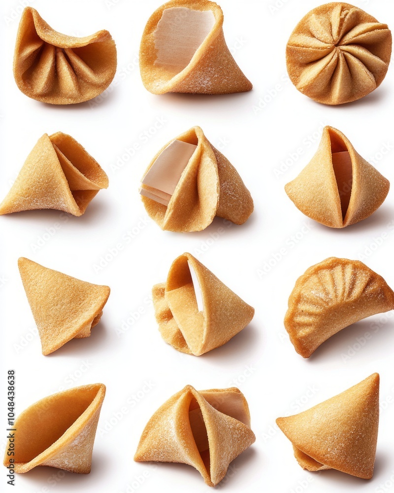 Collection of Fortune Cookies with Inspirational Messages, Perfect for Celebrations, Events, and Cultural Themes in a Bright and Fun Setting Collection of Fortune Cookies with Inspirational Messages, Perfect for Celebrations, Events, and Cultural Themes in a Bright and Fun Setting