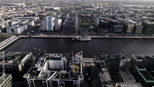 aerial view of a city in europe
