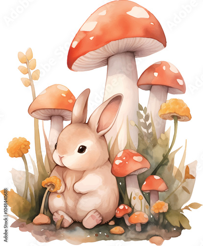 mushrooms in the forest