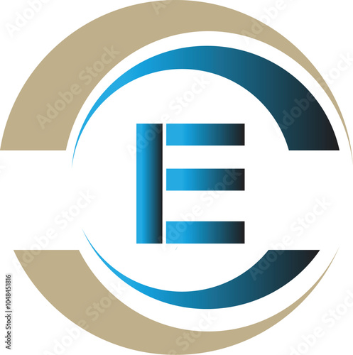 e latter logo desing