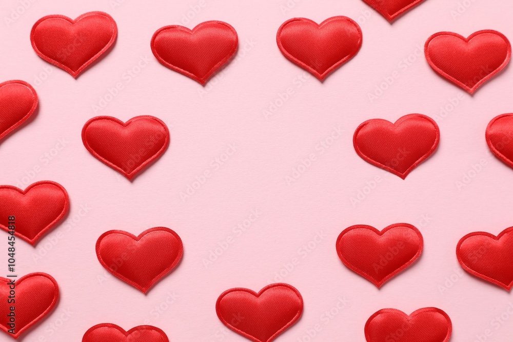 Beautiful hearts on a colored background Beautiful hearts on a colored background