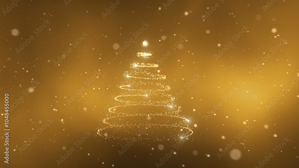 Gold colored glow christmas tree lights illustration.
Gold colored glow christmas tree lights illustration.