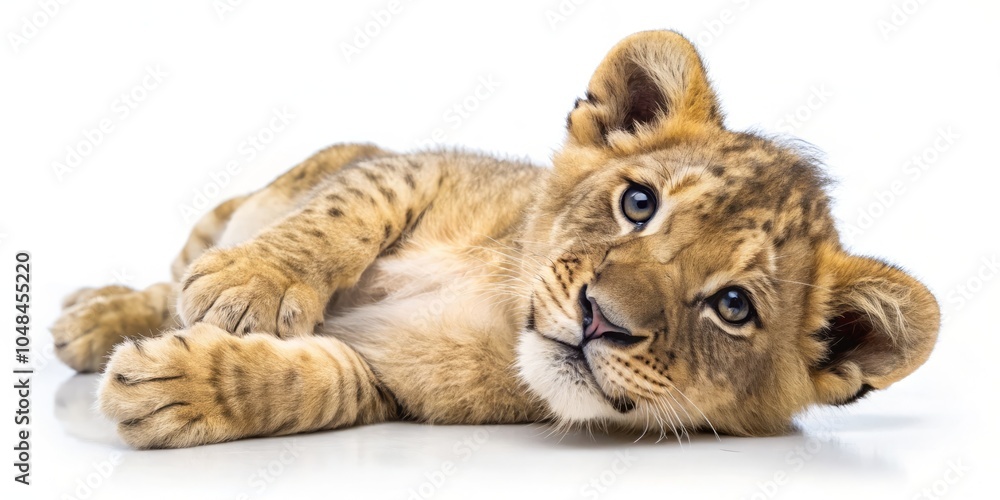 Cute Lion Cub Lying on Back Showing Belly, Adorable Animal Photography, Playful Wildlife Portrait, High-Quality PNG Clipart for Design, Perfect for Background Integration Cute Lion Cub Lying on Back Showing Belly, Adorable Animal Photography, Playful Wildlife Portrait, High-Quality PNG Clipart for Design, Perfect for Background Integration