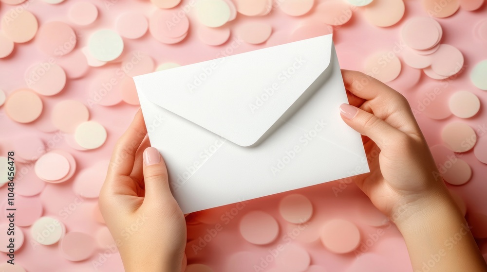 Envelope in hands Envelope in hands