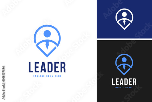 Free Download Creative people with point logo design vector template illustration - GFXLoad