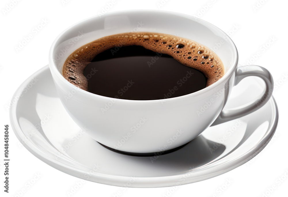 Fototapeta premium PNG Coffee cup saucer drink.