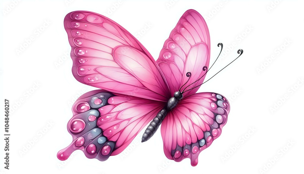 Fototapeta premium Vibrant and Detailed Butterfly Illustration 