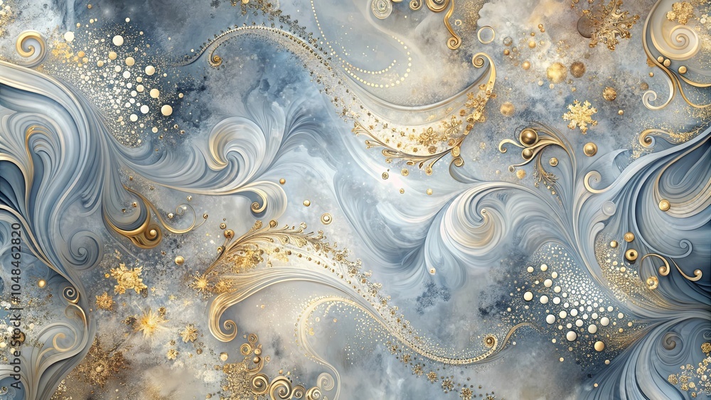A swirling symphony of gray and gold, an ethereal dance of swirls and sparkles, a celestial tapestry woven with delicate details and vibrant hues. A swirling symphony of gray and gold, an ethereal dance of swirls and sparkles, a celestial tapestry woven with delicate details and vibrant hues.